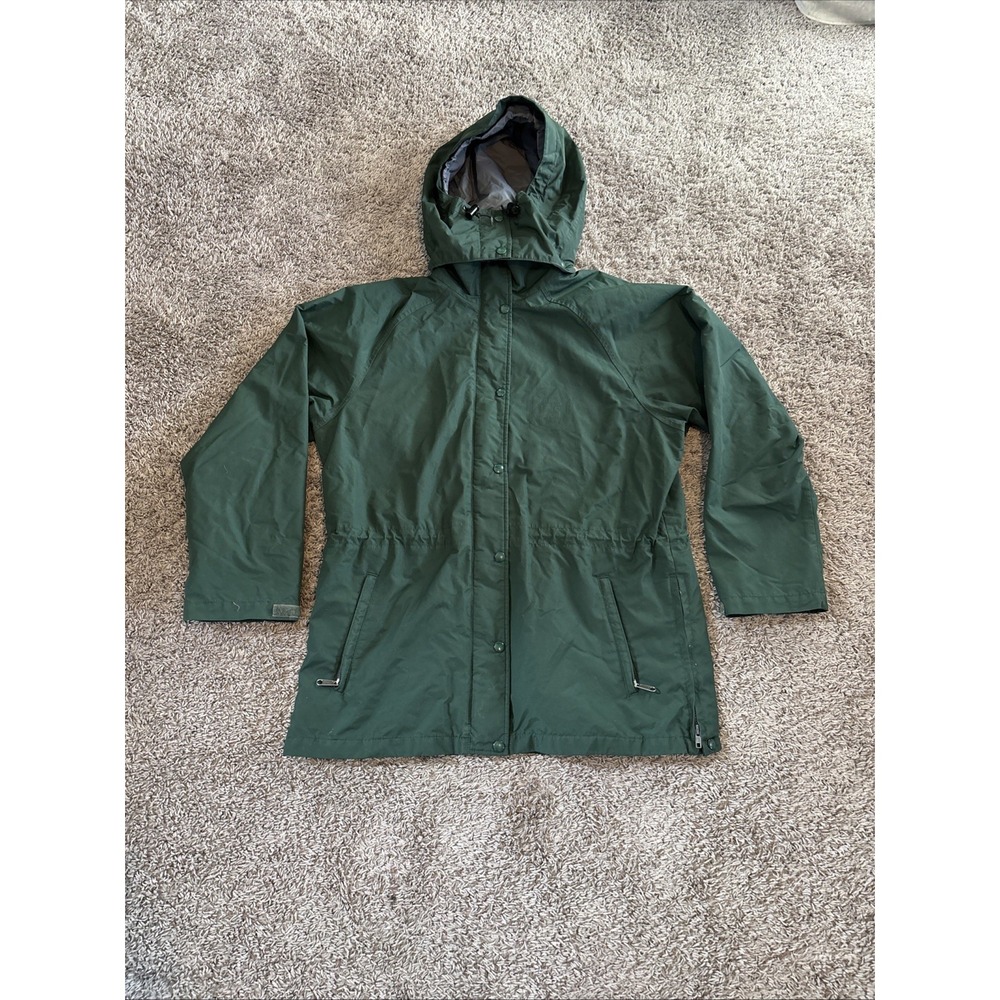 vtg The NORTH FACE WOMEN'S GORE-TEX PARKA JACKET 90s Waterproof Green Sz W-XL